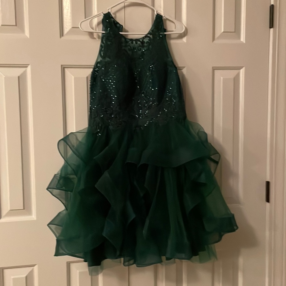 Dark green JJs house dress. New with tags. Size 6